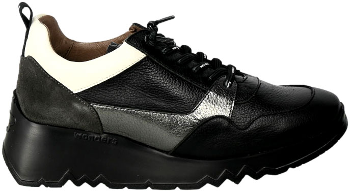 Sneakersy Wonders E-6730 Wild Negro Wild Negro Skóra