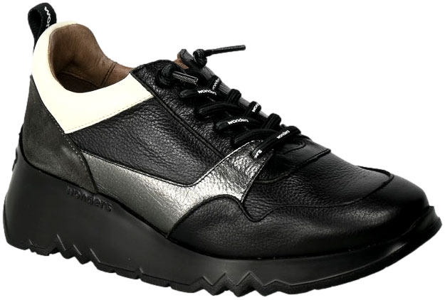 Sneakersy Wonders E-6730 Wild Negro Wild Negro Skóra