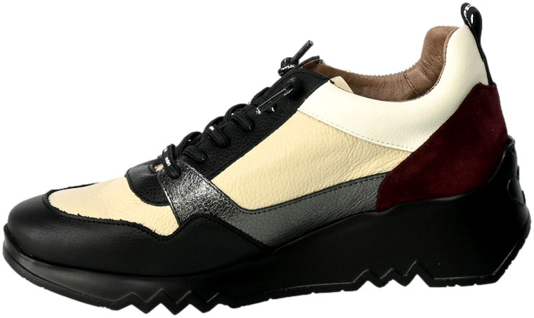 Sneakersy Wonders E-6730 Wild Negro Wild Cream Skóra