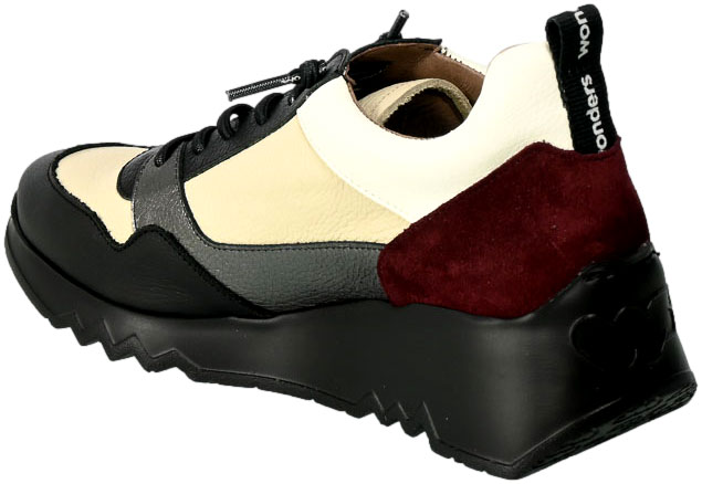 Sneakersy Wonders E-6730 Wild Negro Wild Cream Skóra