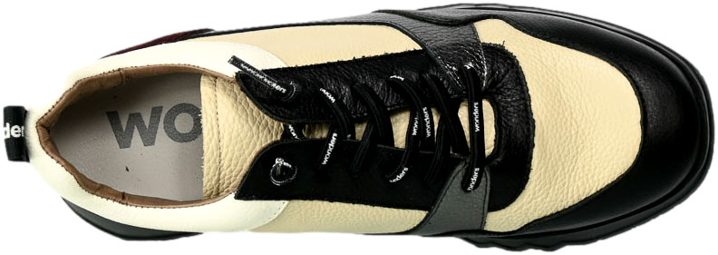 Sneakersy Wonders E-6730 Wild Negro Wild Cream Skóra