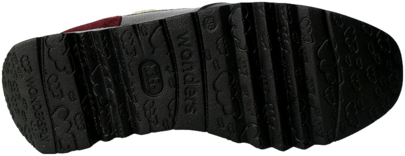 Sneakersy Wonders E-6730 Wild Negro Wild Cream Skóra