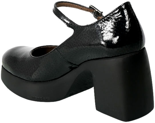 Półbuty Wonders H-4940 Caribu Nero Skóra