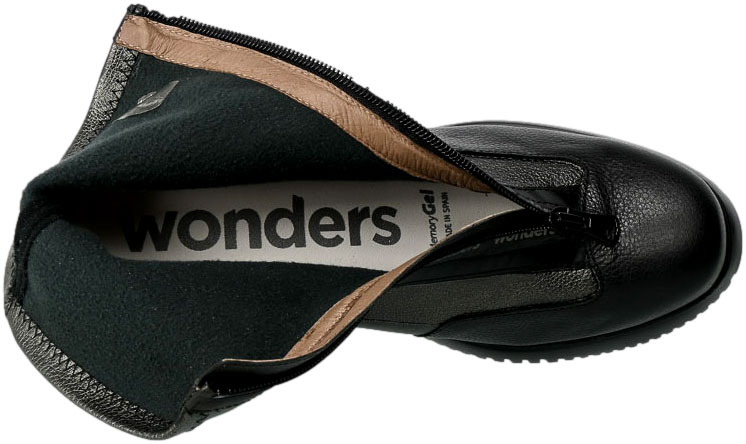 Botki Wonders G-6614 Wild Negro Artemis Plomo