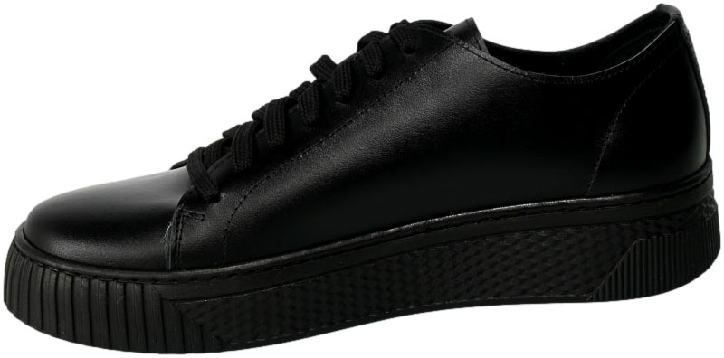 Sneakersy Nessi 22162 Czarny Skóra