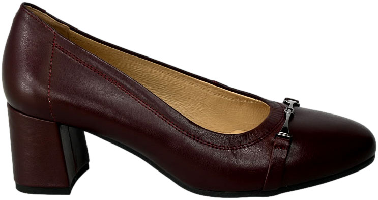 Czółenka Pulso AF1188V Bordo Cichan Skóra