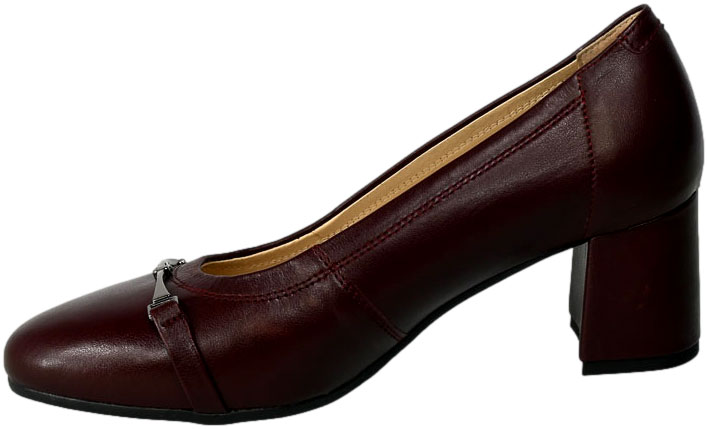 Czółenka Pulso AF1188V Bordo Cichan Skóra