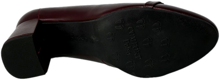 Czółenka Pulso AF1188V Bordo Cichan Skóra