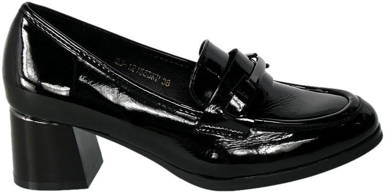 Czółenka Potocki 23-12155BKP Czarny Lakier