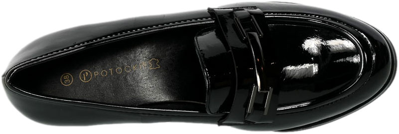 Czółenka Potocki 23-12155BKP Czarny Lakier