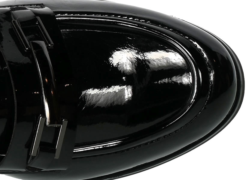 Czółenka Potocki 23-12155BKP Czarny Lakier