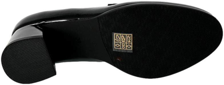 Czółenka Potocki 23-12155BKP Czarny Lakier