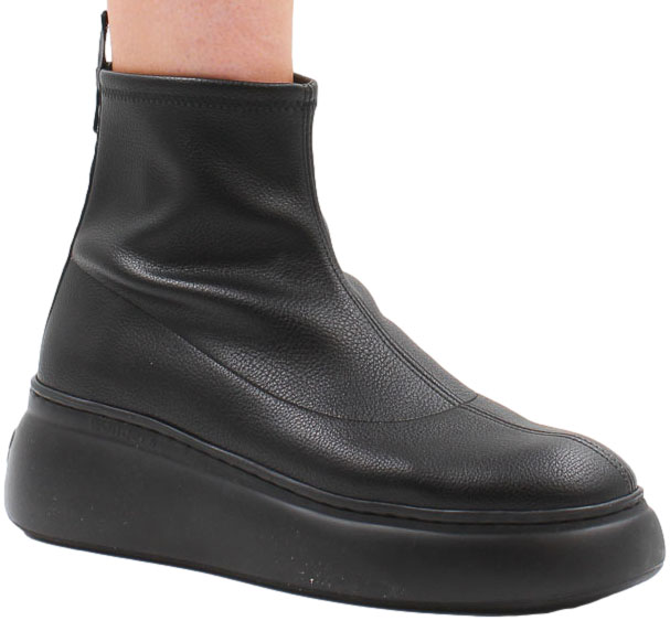 Botki Wonders A-2622 Camelus Negro Skórzane