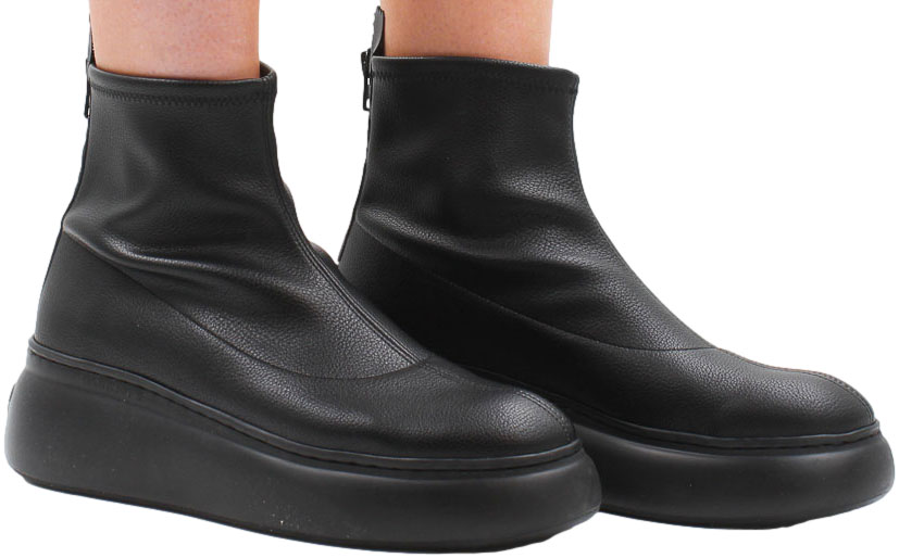 Botki Wonders A-2622 Camelus Negro Skórzane