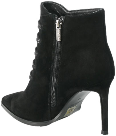 Botki Loretta Vitale YX408 Black Suede Skóra