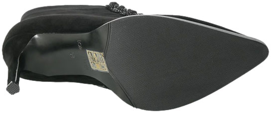 Botki Loretta Vitale YX408 Black Suede Skóra