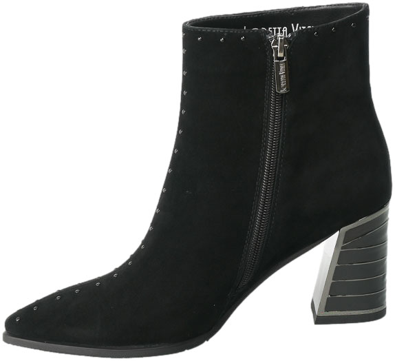 Botki Loretta Vitale G16 Black Suede Skóra