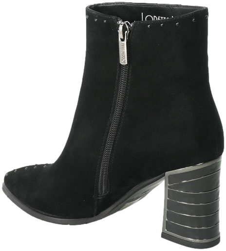 Botki Loretta Vitale G16 Black Suede Skóra