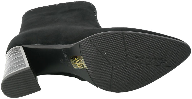 Botki Loretta Vitale G16 Black Suede Skóra