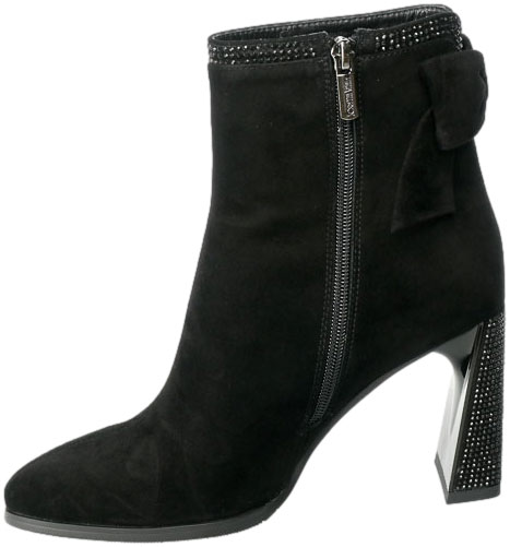 Botki Loretta Vitale YX400 Black Suede Skóra