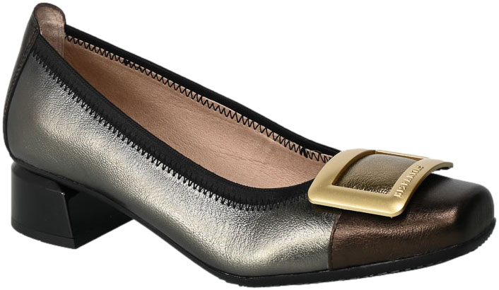 Czółenka Hispanitas CHI233141 Goat Met123 Basalt Skóra
