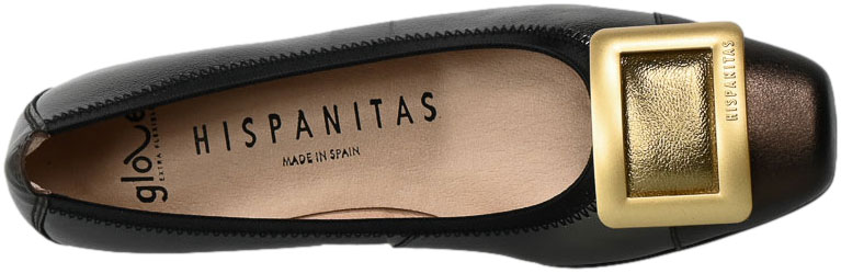 Czółenka Hispanitas CHI233141 Goat Met123 Basalt Skóra
