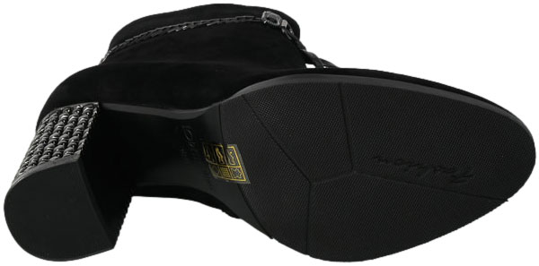 Botki Loretta Vitale F1046 Black Suede Skóra