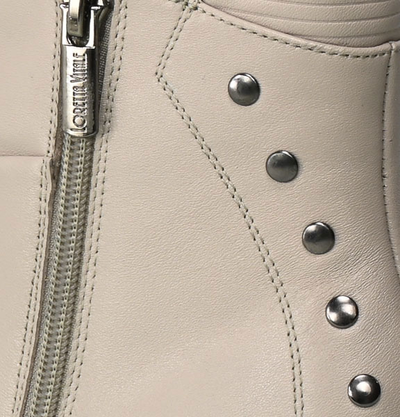 Botki Loretta Vitale S78 Grey Light Skóra