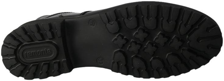 Trzewiki Remonte D8670-01 Black Czarne Skórzane