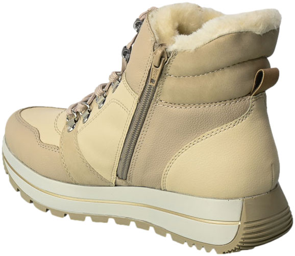 Trzewiki Rieker N4002-60 Beige Skórzane