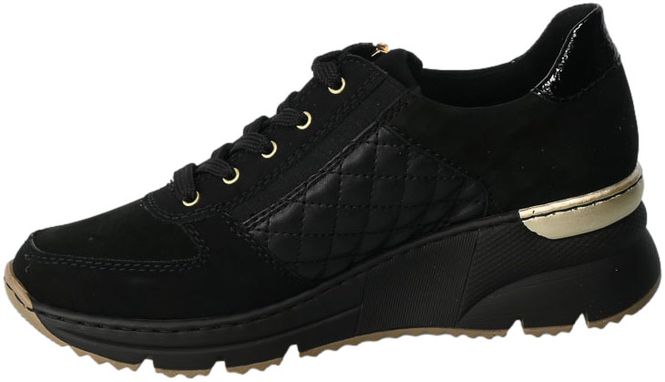 Sneakersy Rieker N6314-00 Black Czarne