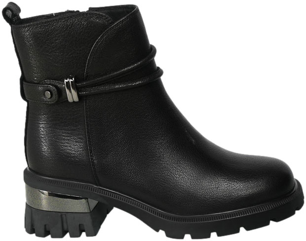 Botki Loretta Vitale H2890-389 Black Leather Skóra