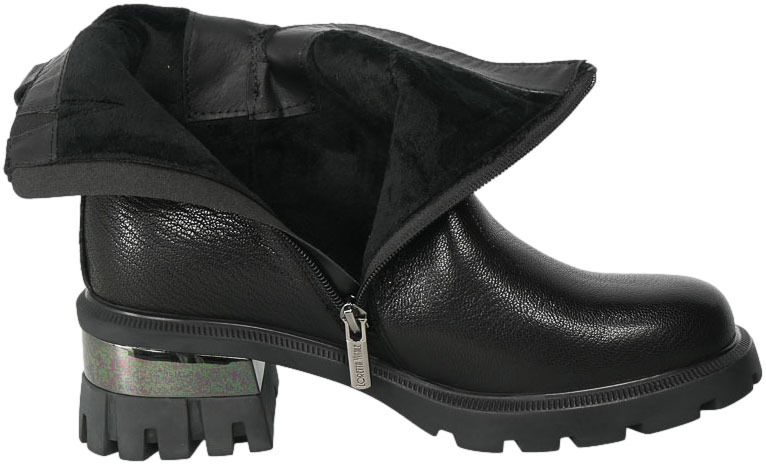 Botki Loretta Vitale H2890-389 Black Leather Skóra