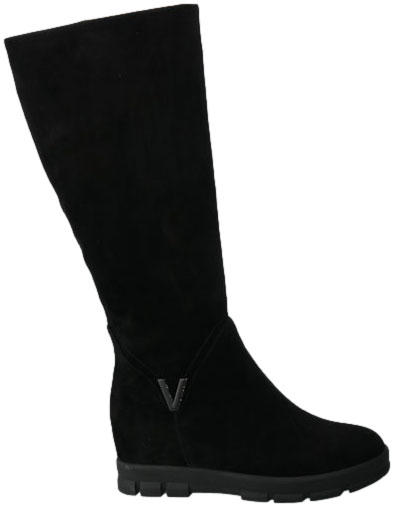 Kozaki Loretta Vitale B532 Black Suede Czarne Skórzane
