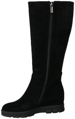 Kozaki Loretta Vitale B532 Black Suede Czarne Skórzane