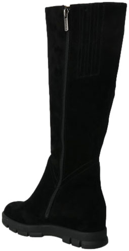 Kozaki Loretta Vitale B532 Black Suede Czarne Skórzane