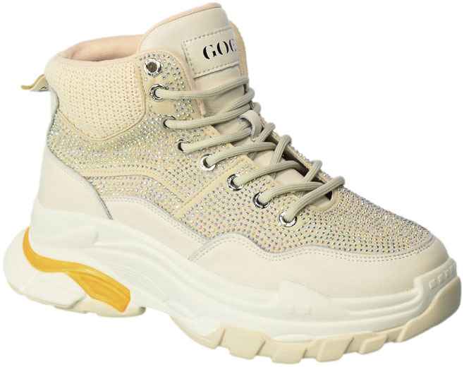 Sneakersy GOE MM2N4016 Beige Skóra