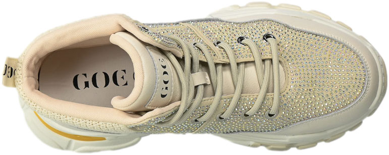 Sneakersy GOE MM2N4016 Beige Skóra