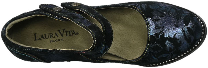 Czółenka Laura Vita ALCBaneo31 SL316B-31C Marine Skórzane