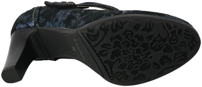 Czółenka Laura Vita ALCBaneo31 SL316B-31C Marine Skórzane