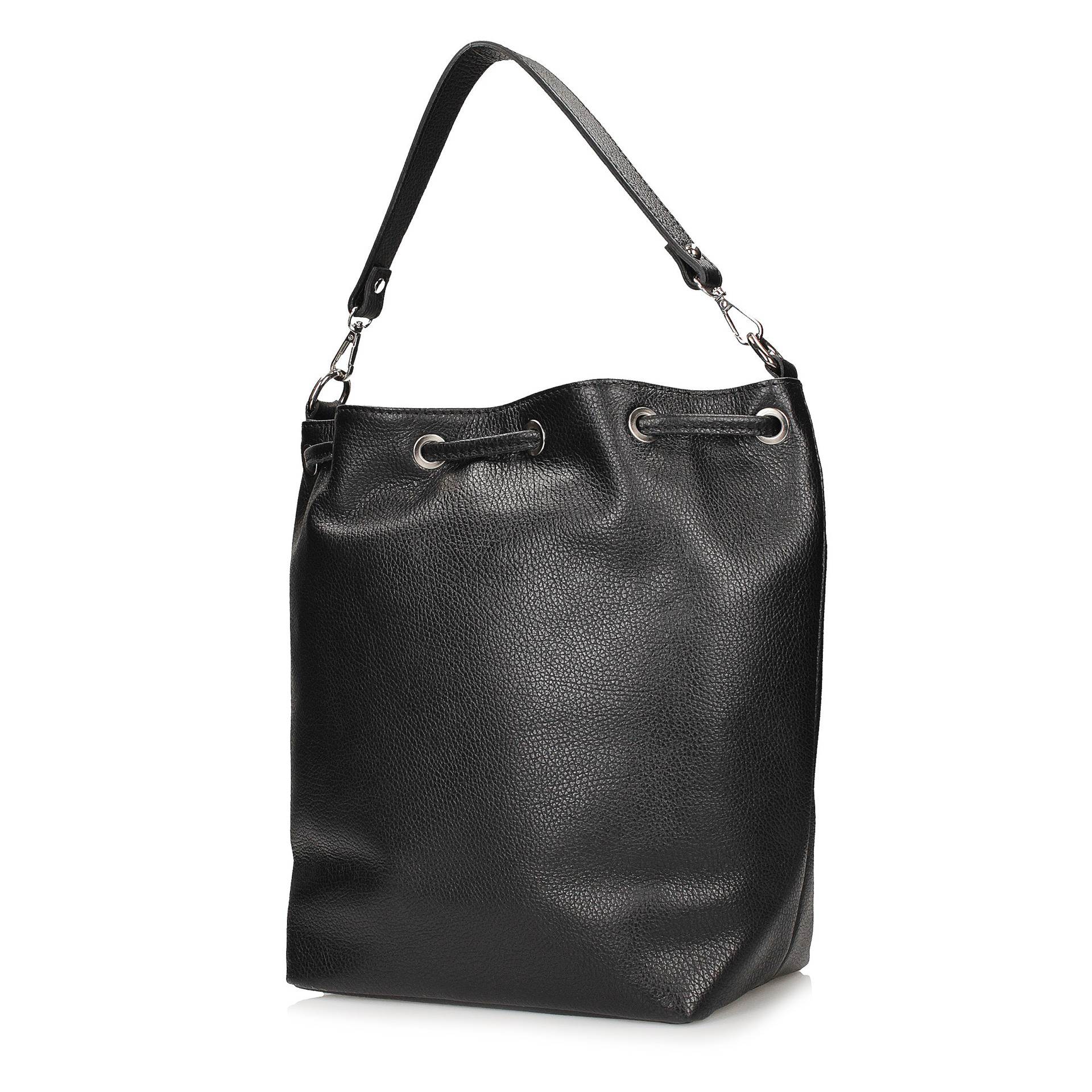 Torebka Toscanio F53 Czarna Skóra