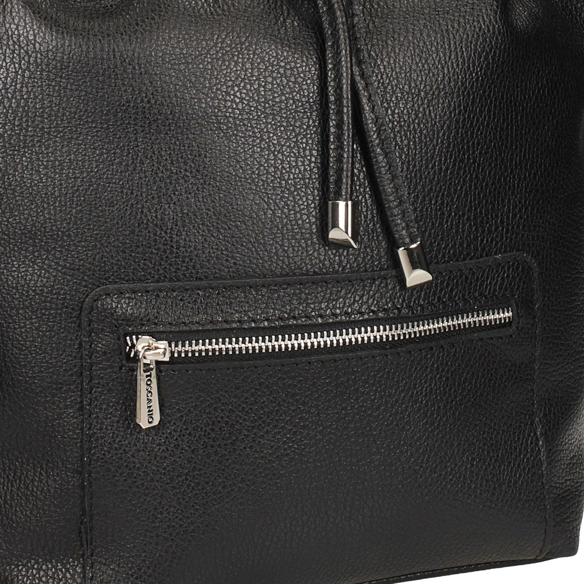 Torebka Toscanio F53 Czarna Skóra