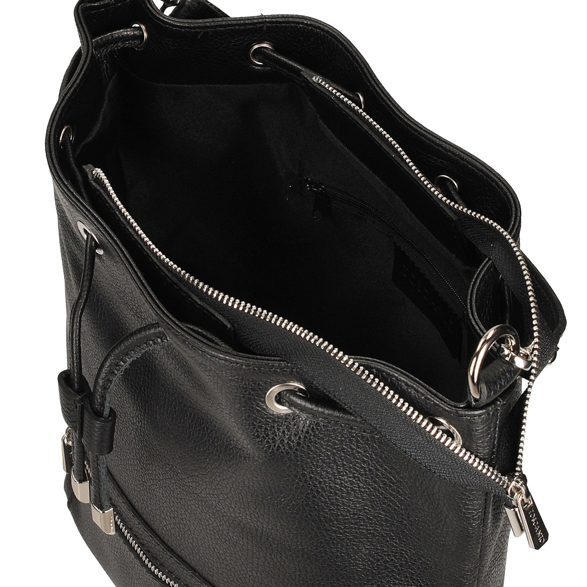 Torebka Toscanio F53 Czarna Skóra