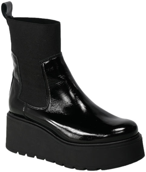 Trzewiki Euromoda Shoes Di1060-1 Czarne Skórzane