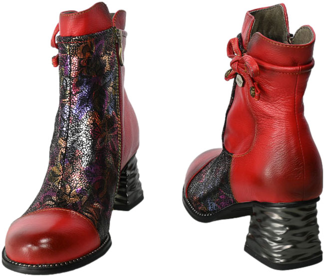 Botki Laura Vita ALCiro 04 Rouge SL321-4 Czerowne