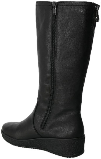 Kozaki Rieker Y4470-01 Black Czarny Skóra 