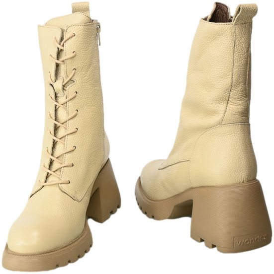 Trzewiki Wonders G-6704 Wild Cream Skóra
