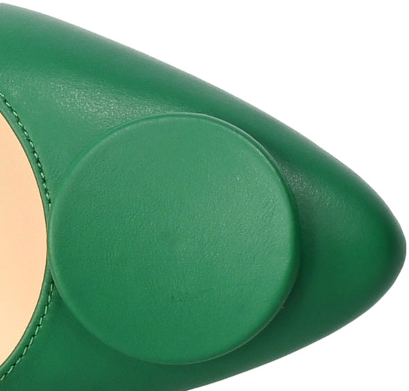 Czółenka Uncome 36011 Verde Zielone Skórzane