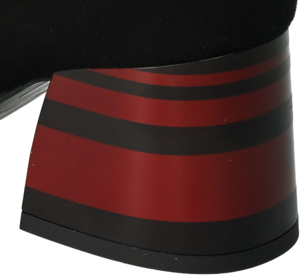 Czółenka Euromoda Shoes TMX1652 Czarny/P Skórzane