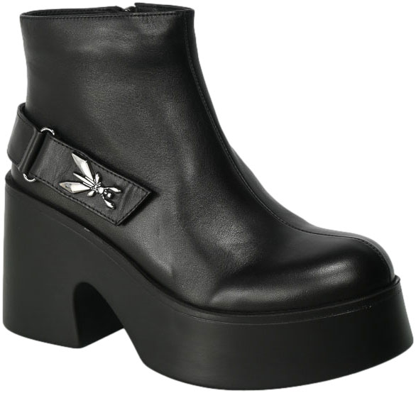 Botki Boccato 285 3067 35 Czarna  Skóra